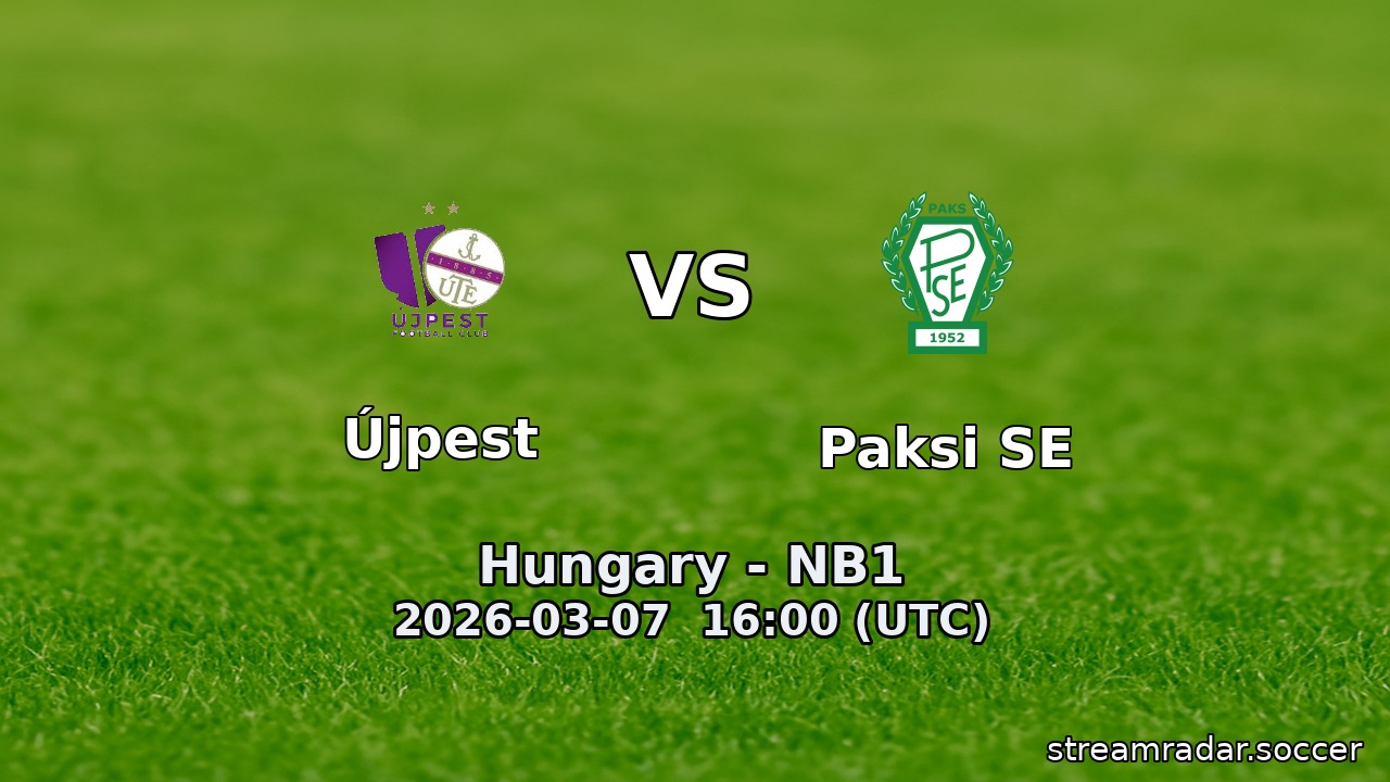 Újpest vs Paksi SE