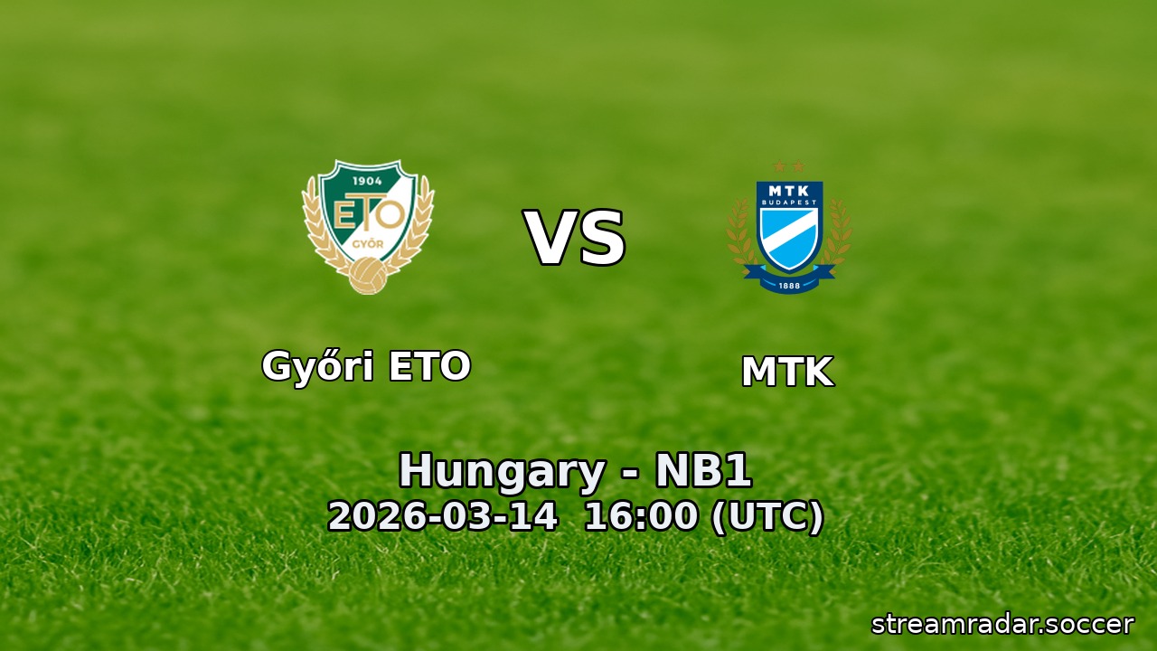 Győri ETO vs MTK