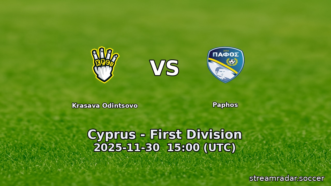 Krasava Odintsovo vs Paphos
