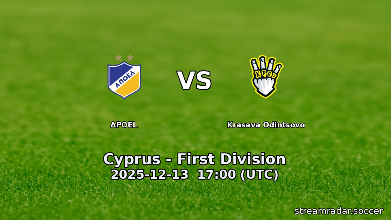 APOEL vs Krasava Odintsovo