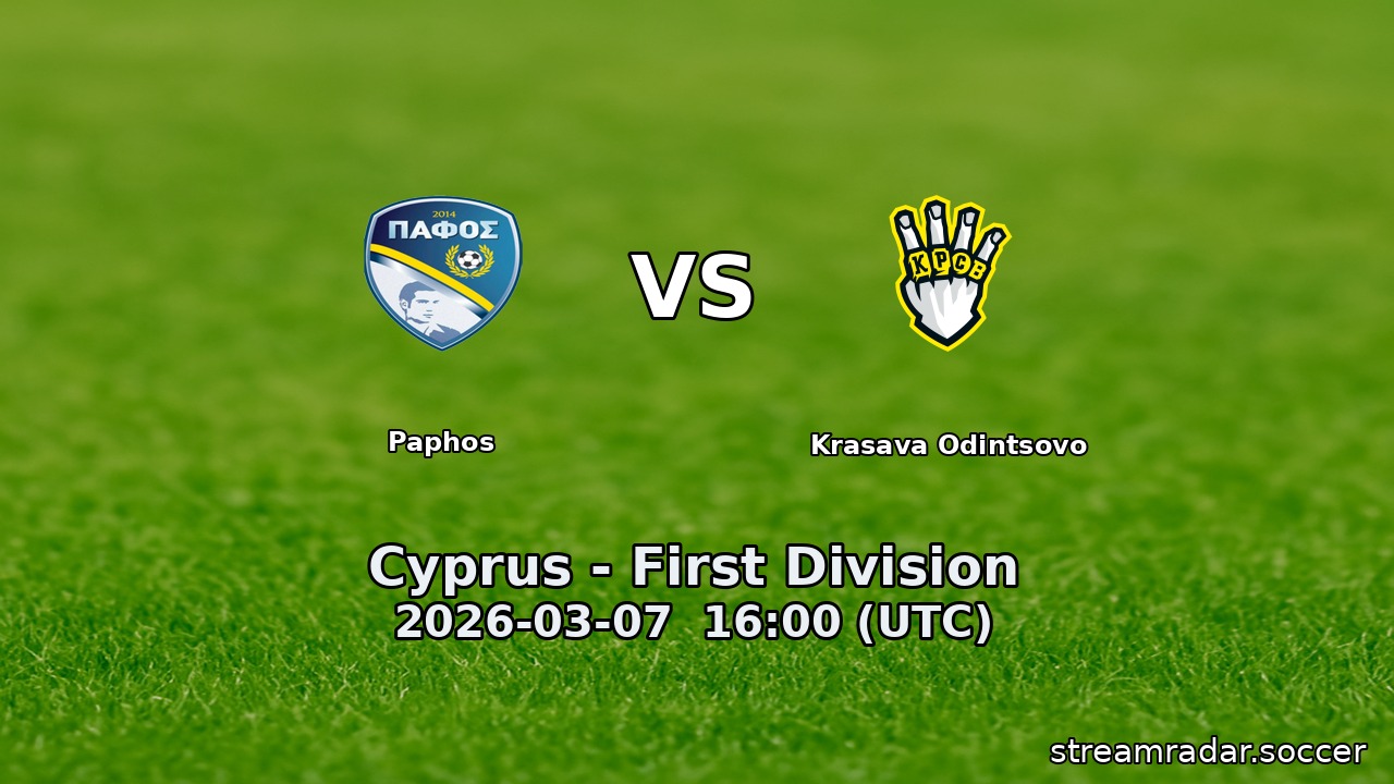 Paphos vs Krasava Odintsovo
