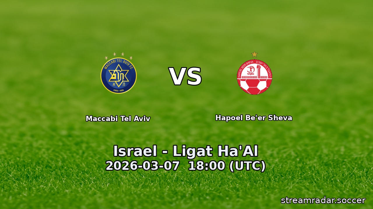 Maccabi Tel Aviv vs Hapoel Be'er Sheva