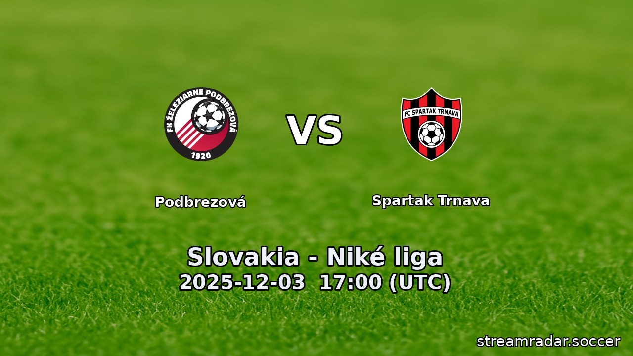 Podbrezová vs Spartak Trnava