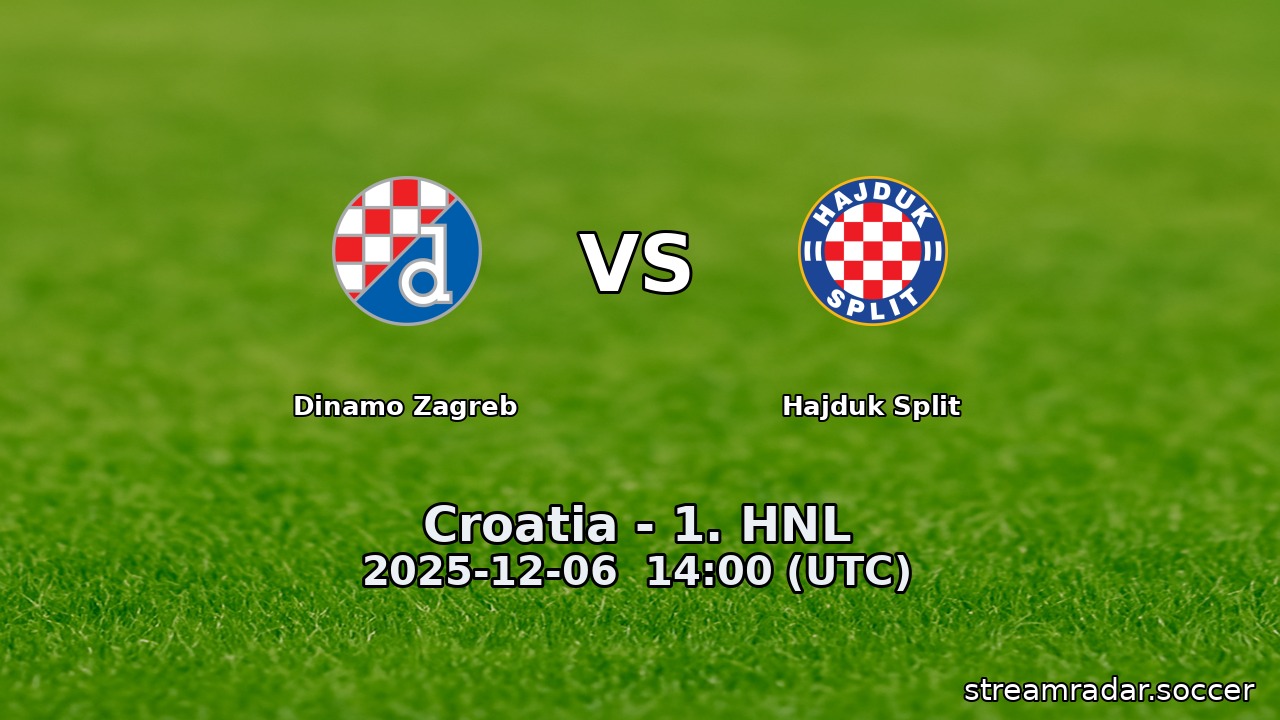 Dinamo Zagreb vs Hajduk Split