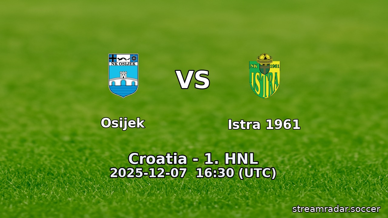 Osijek vs Istra 1961