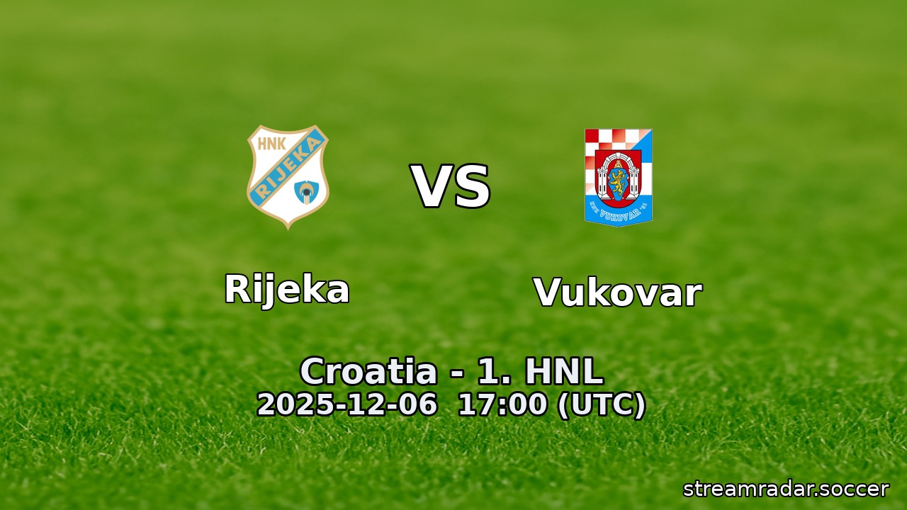 Rijeka vs Vukovar