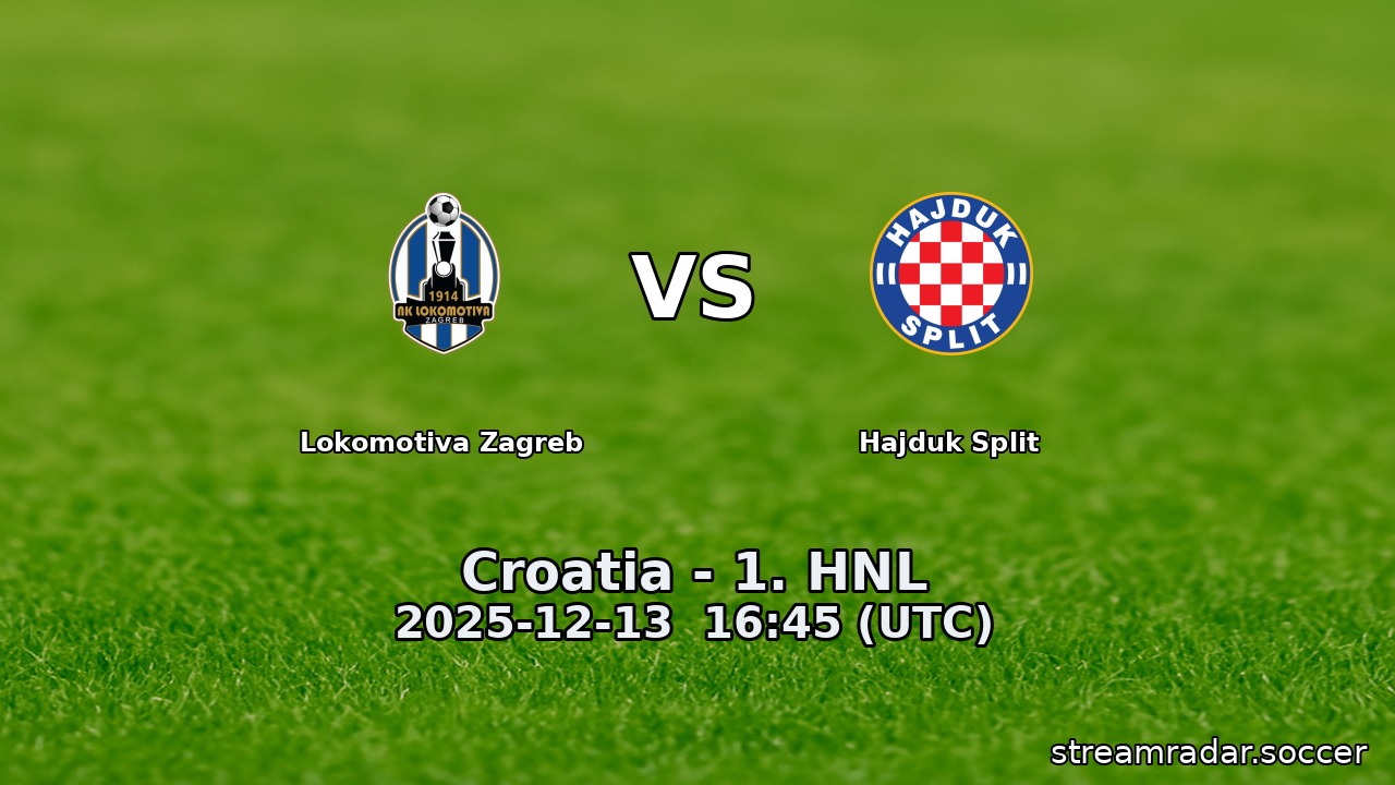 Lokomotiva Zagreb vs Hajduk Split
