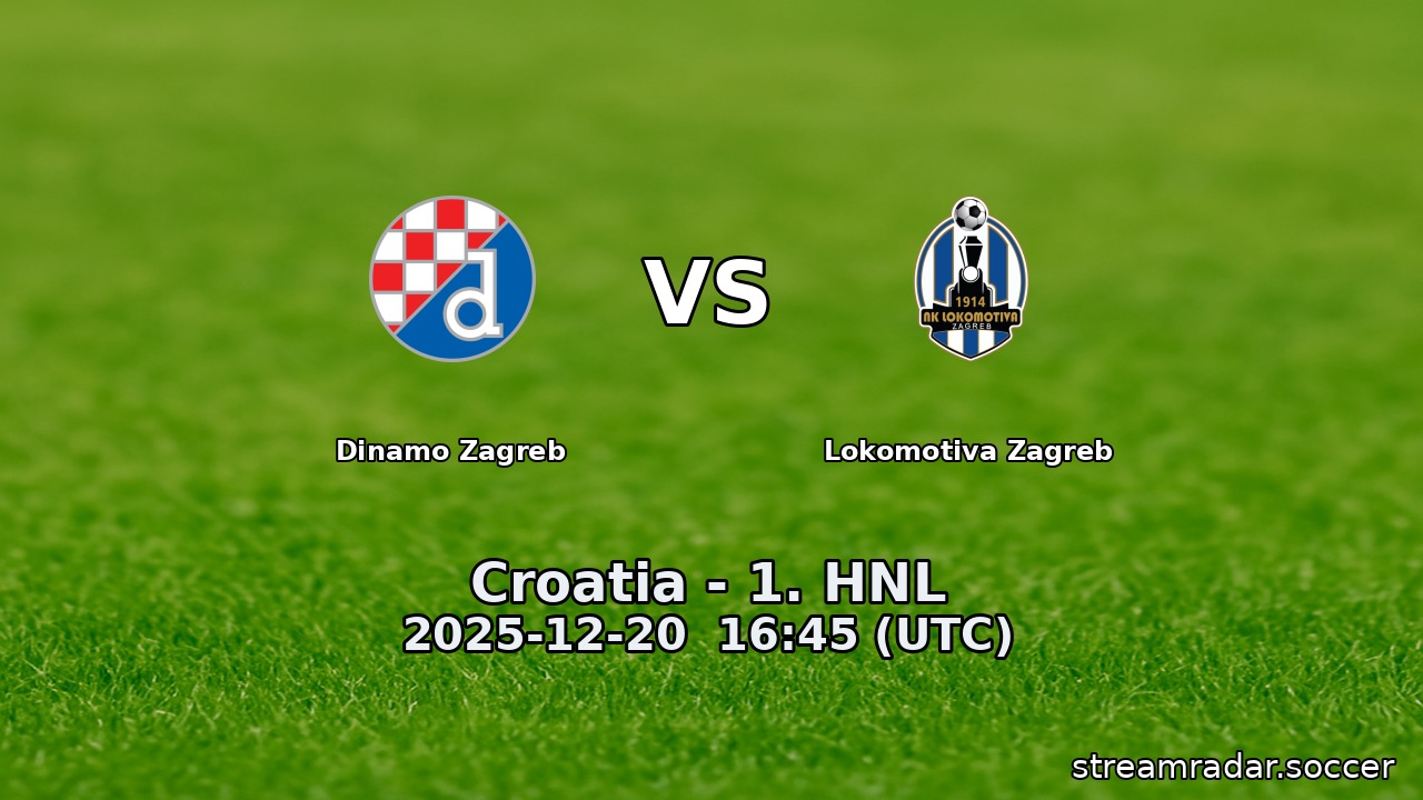 Dinamo Zagreb vs Lokomotiva Zagreb