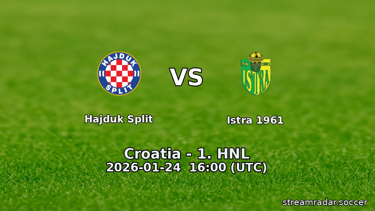 Hajduk Split vs Istra 1961