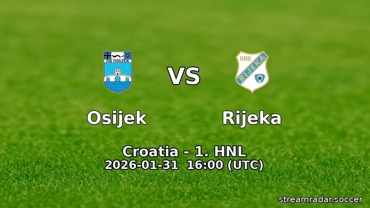 Osijek vs Rijeka