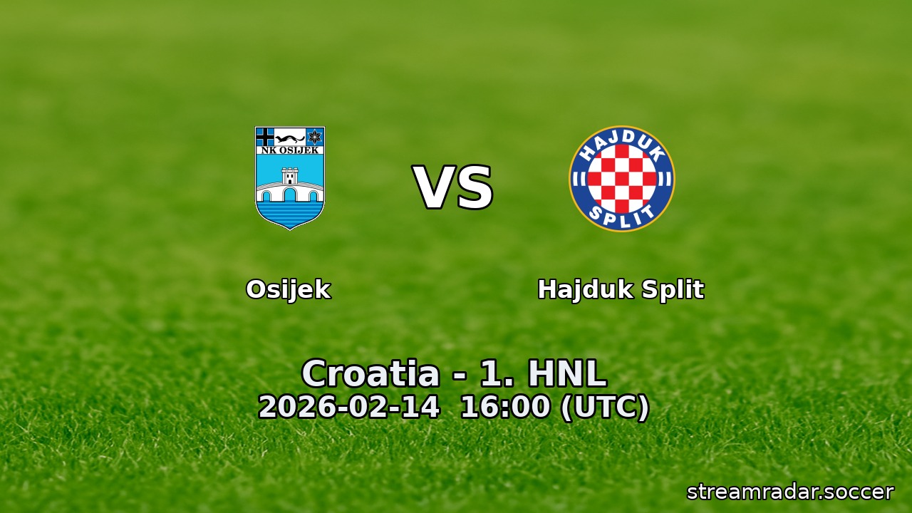 Osijek vs Hajduk Split