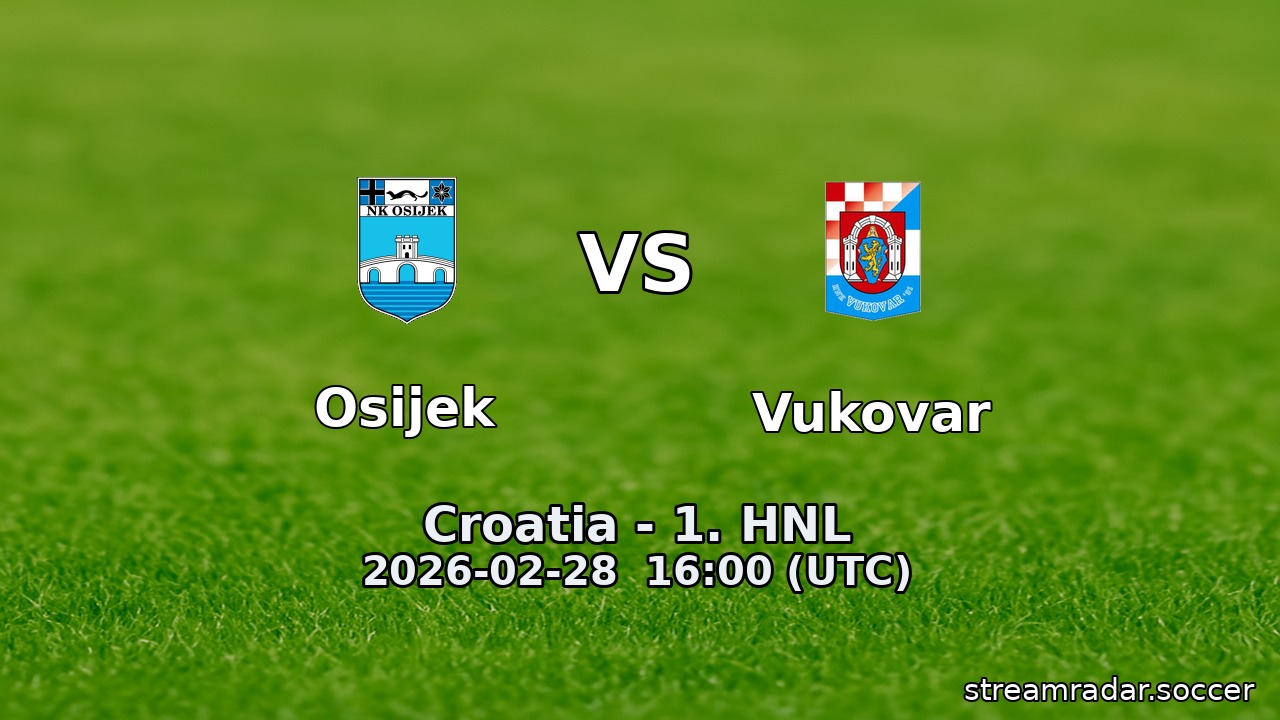 Osijek vs Vukovar
