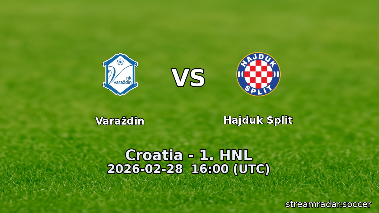 Varaždin vs Hajduk Split