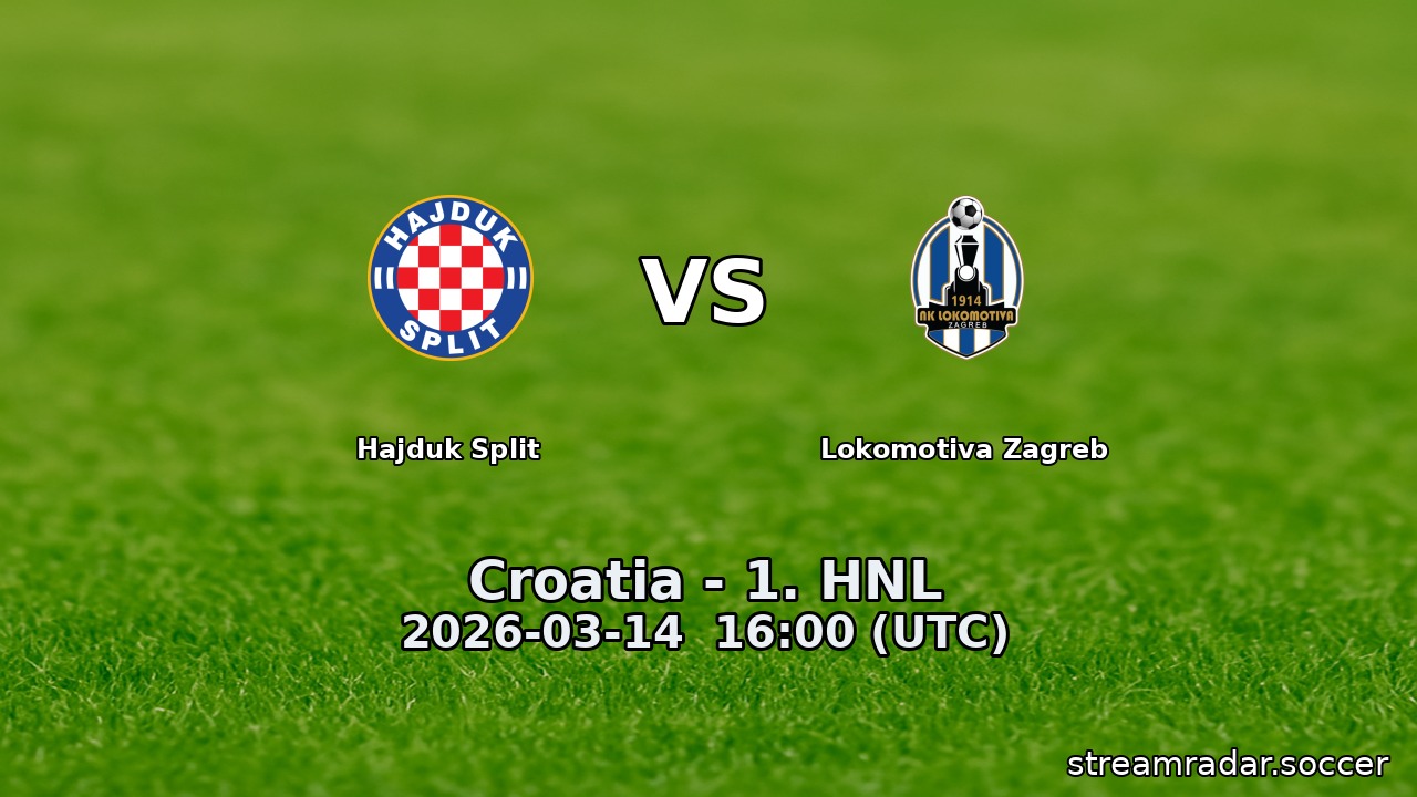 Hajduk Split vs Lokomotiva Zagreb