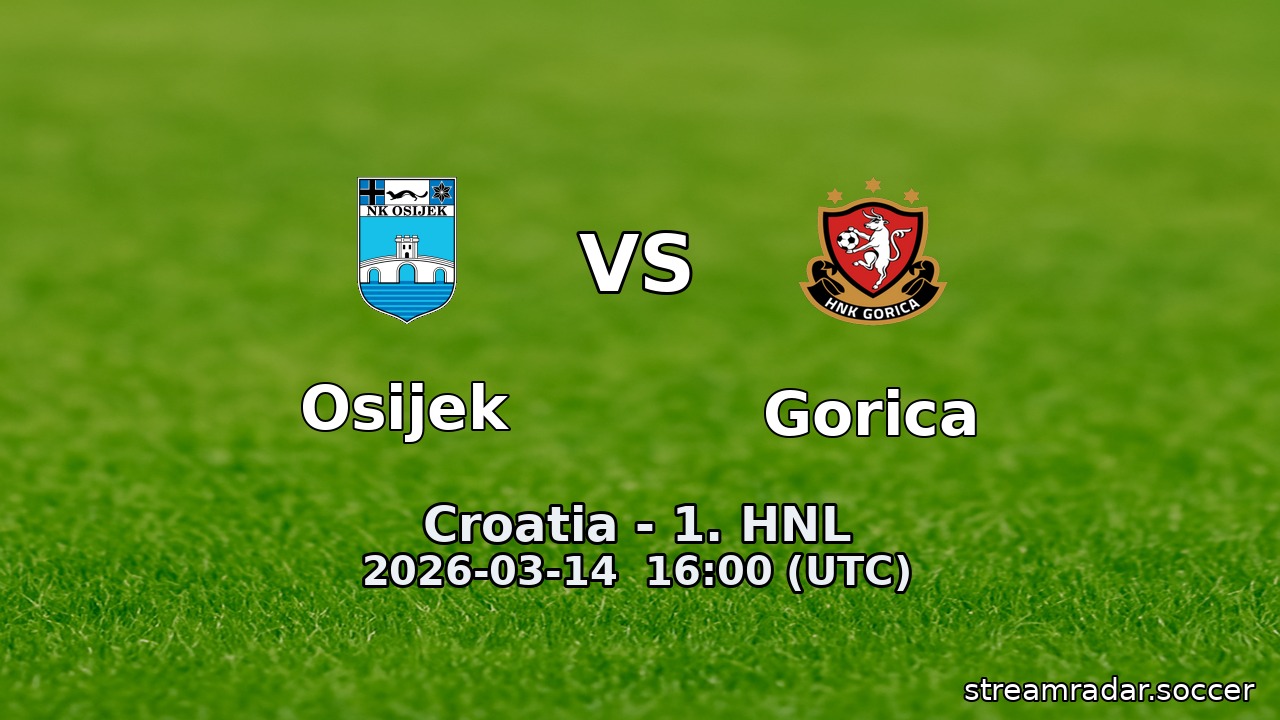 Osijek vs Gorica