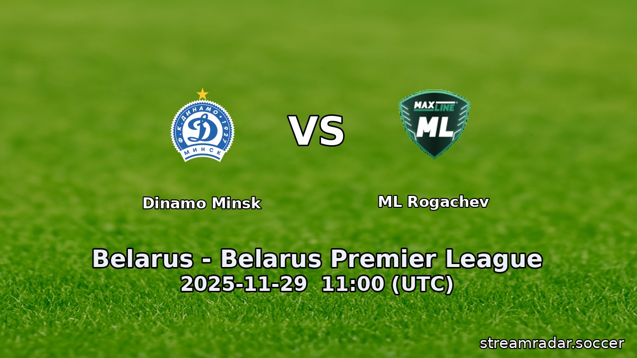 Dinamo Minsk vs ML Rogachev