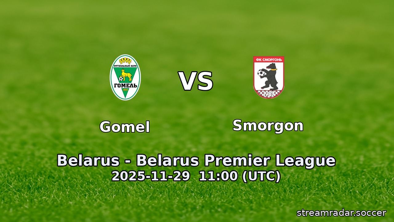 Gomel vs Smorgon