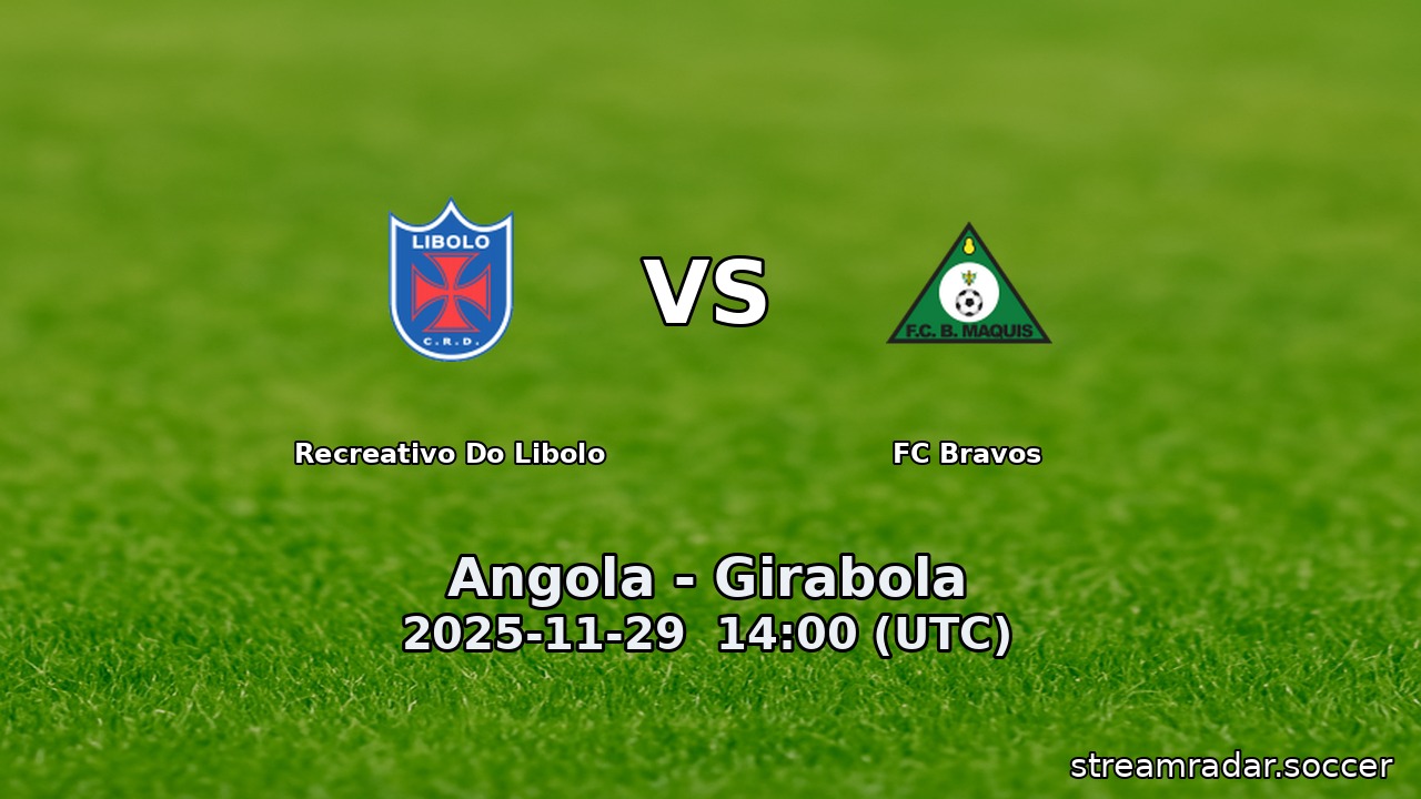 Recreativo Do Libolo vs FC Bravos