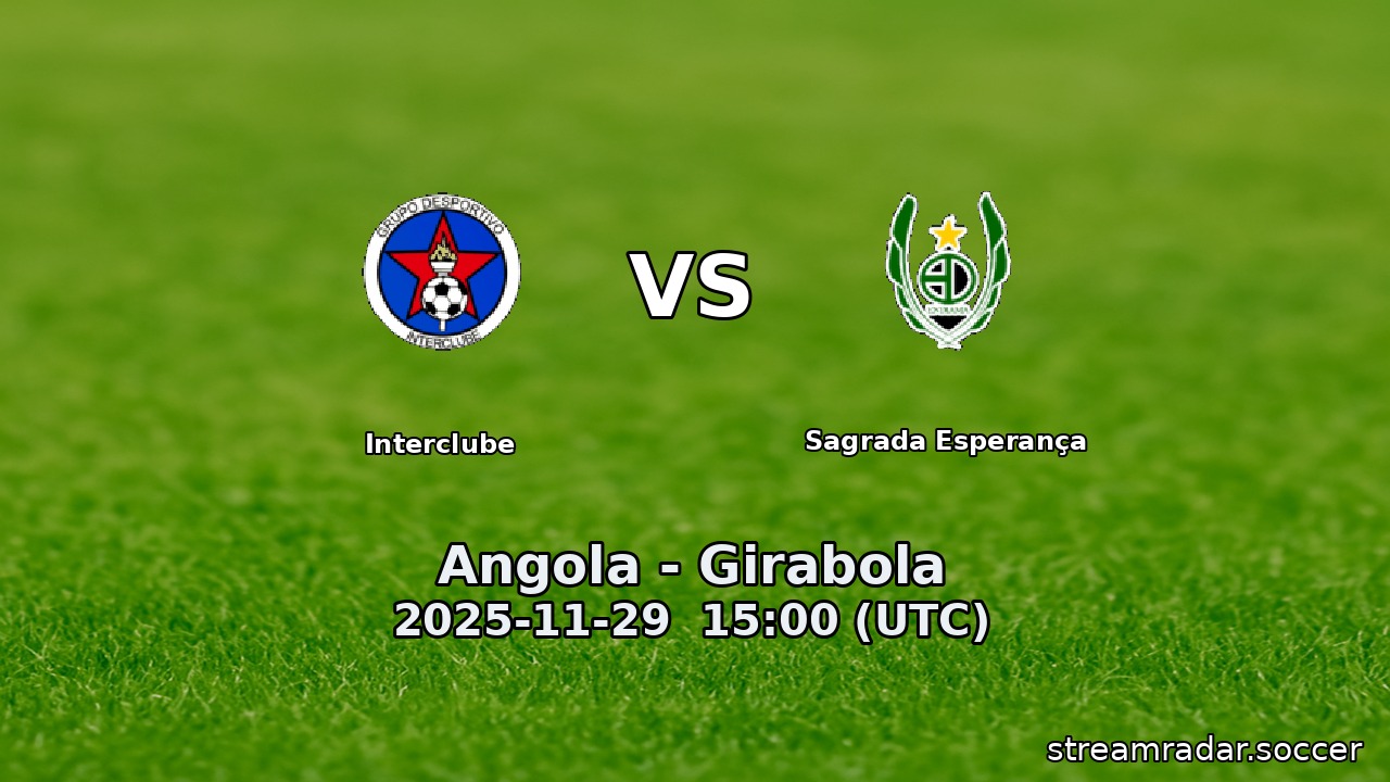 Interclube vs Sagrada Esperança