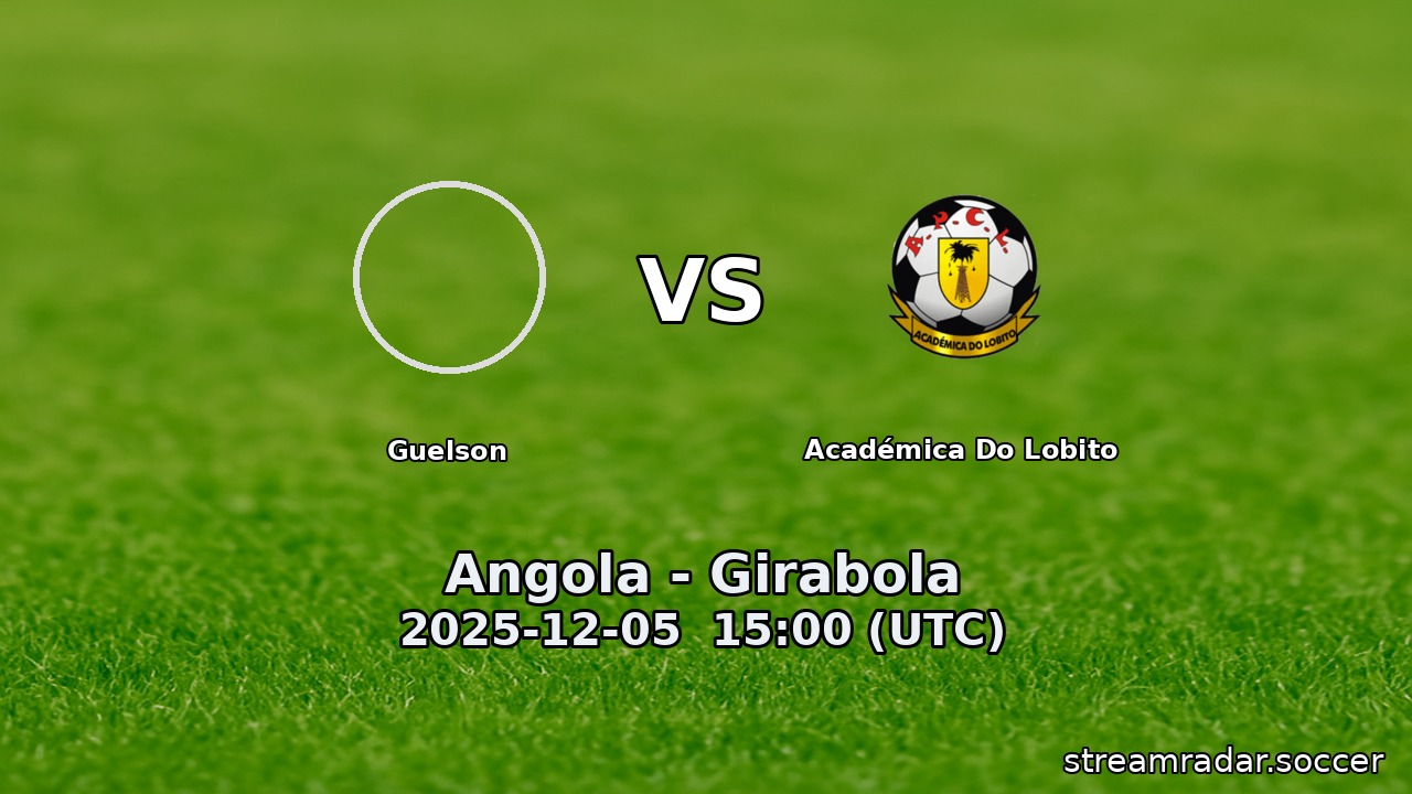 Guelson vs Académica Do Lobito