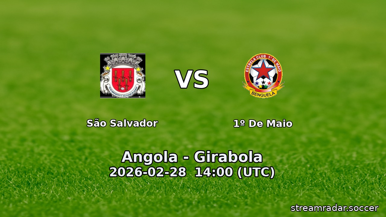 São Salvador vs 1º De Maio