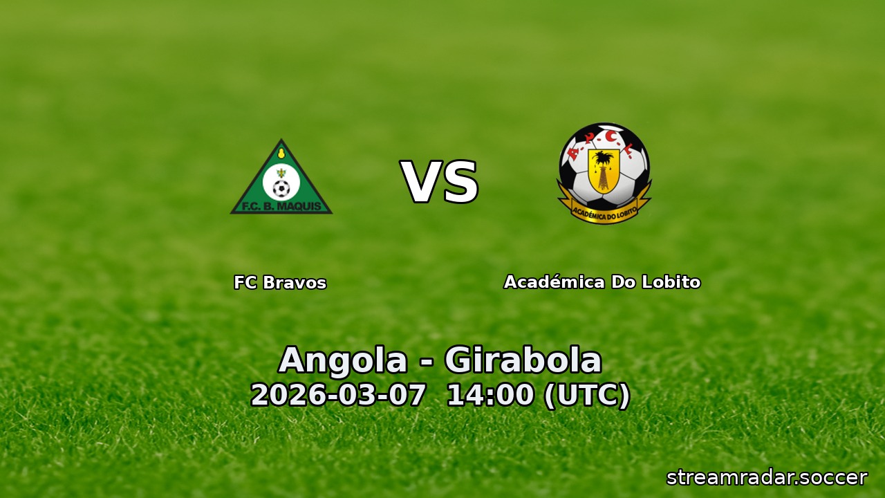 FC Bravos vs Académica Do Lobito