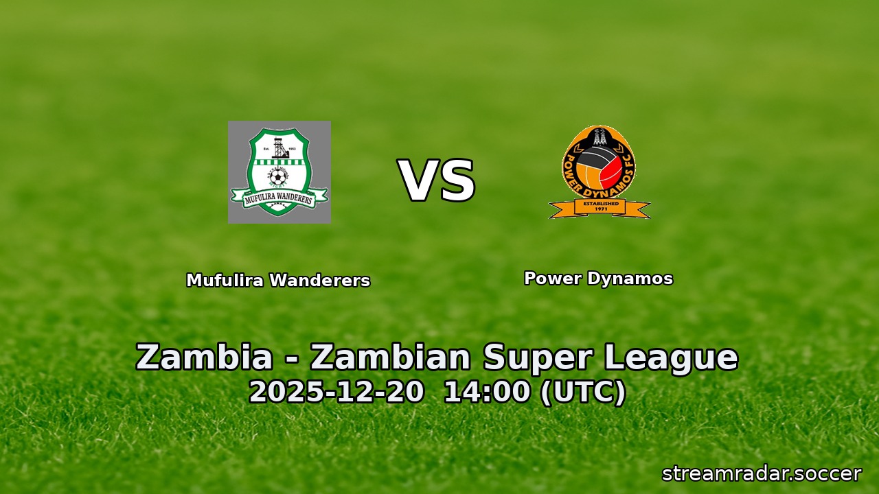 Mufulira Wanderers vs Power Dynamos