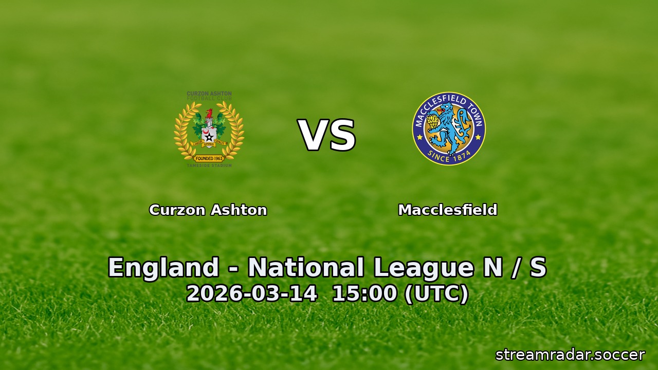 Curzon Ashton vs Macclesfield