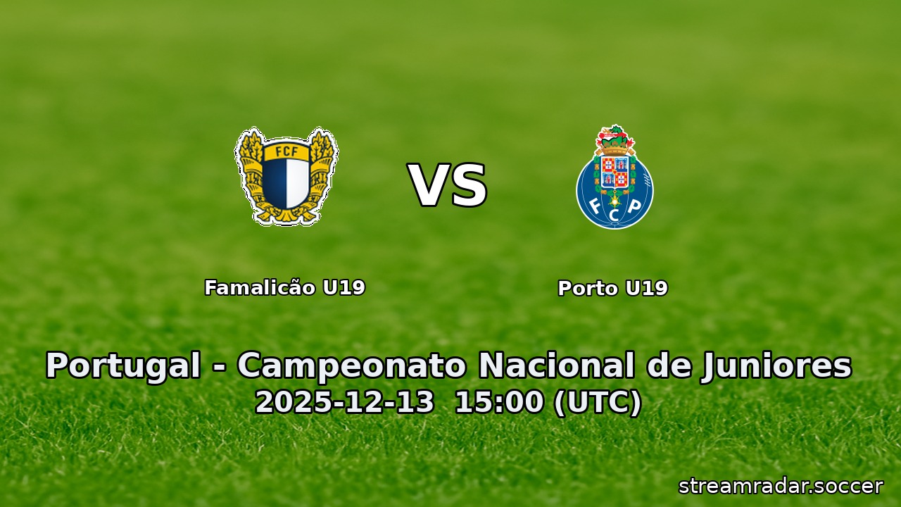 Famalicão U19 vs Porto U19