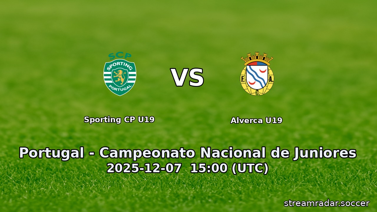Sporting CP U19 vs Alverca U19