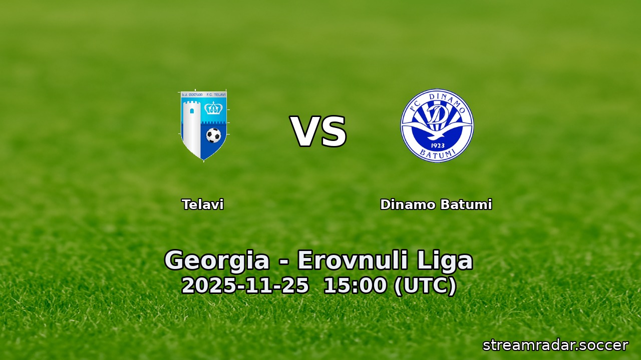 Telavi vs Dinamo Batumi