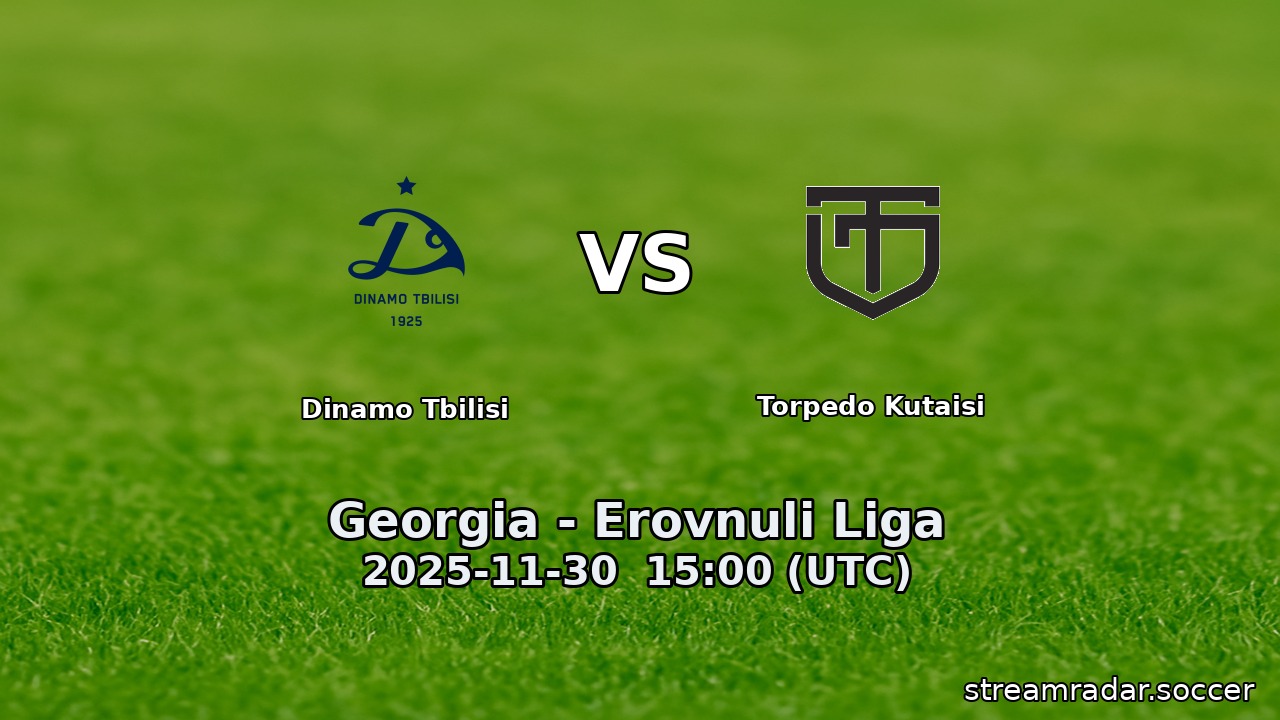 Dinamo Tbilisi vs Torpedo Kutaisi
