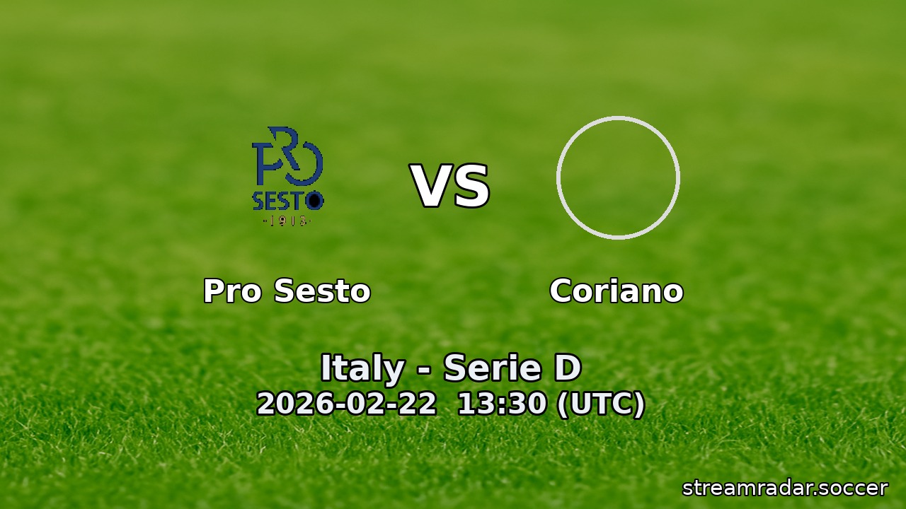 Pro Sesto vs Coriano