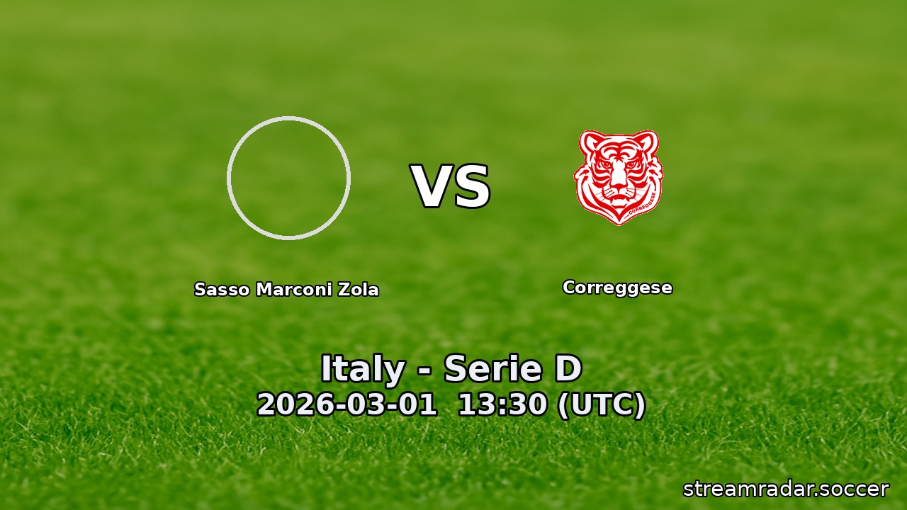 Sasso Marconi Zola vs Correggese