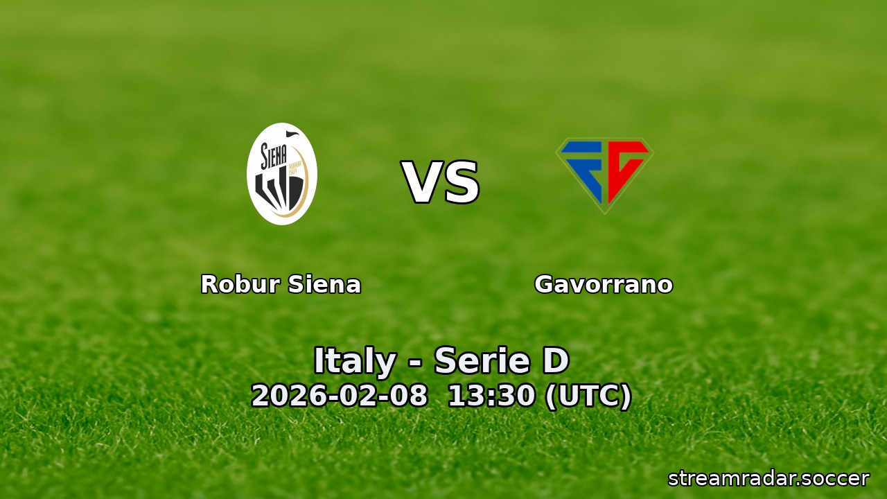 Robur Siena vs Gavorrano