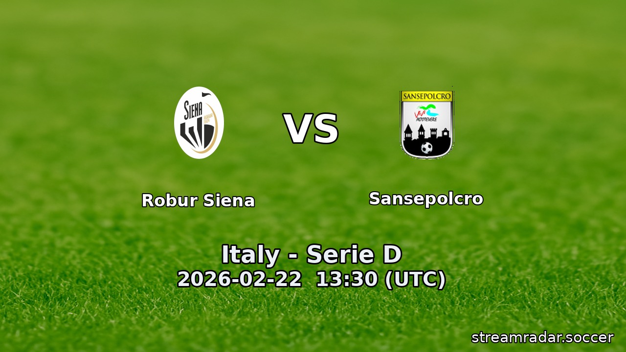 Robur Siena vs Sansepolcro