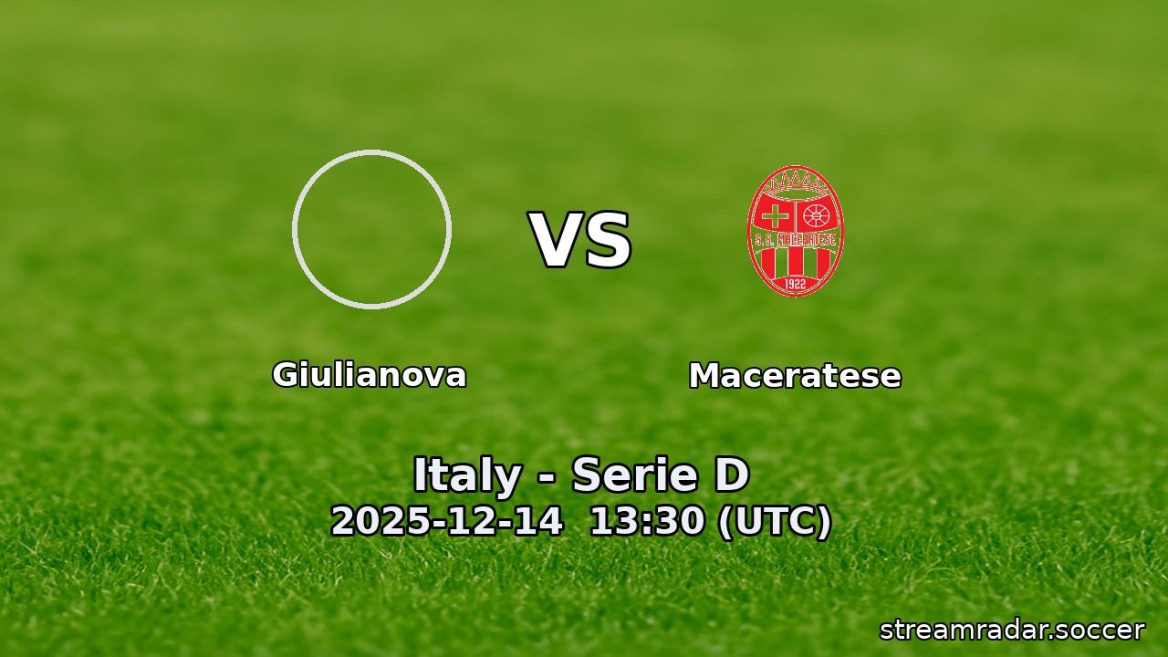 Giulianova vs Maceratese