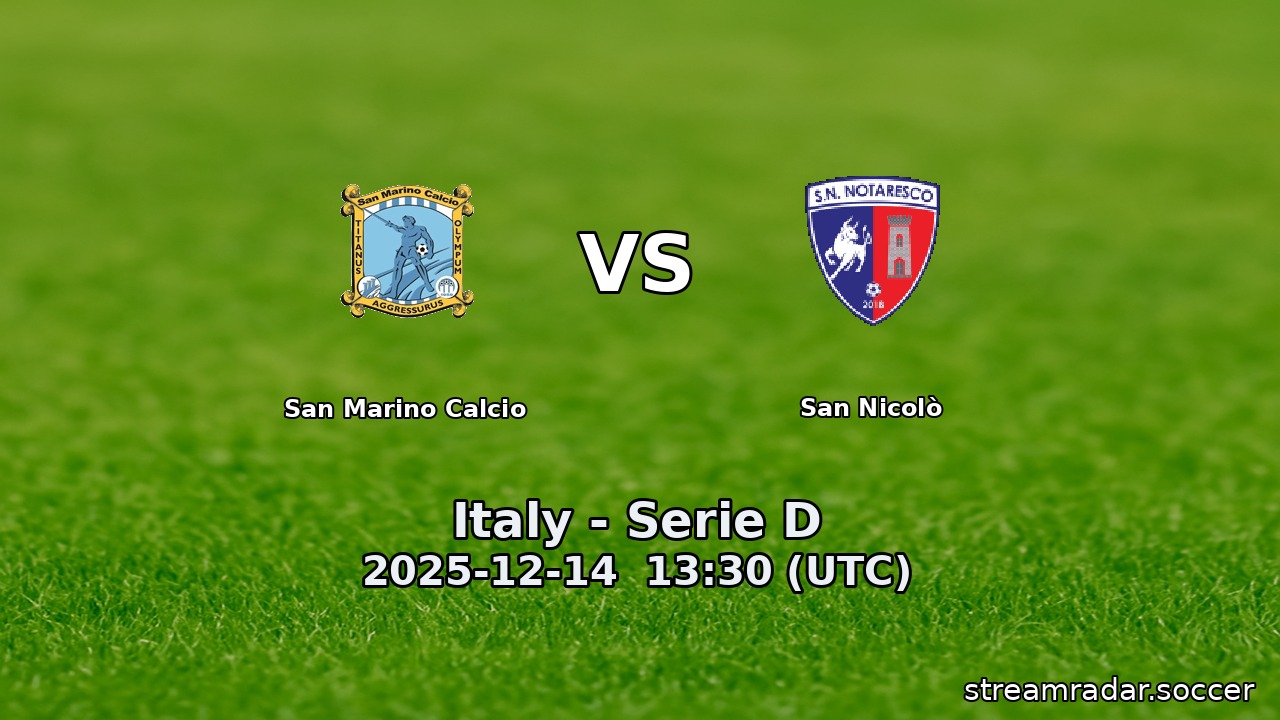 San Marino Calcio vs San Nicolò