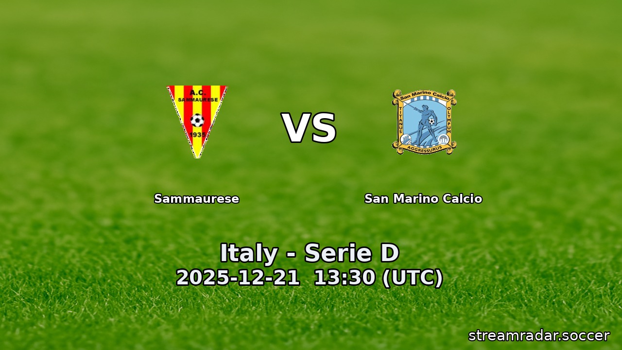 Sammaurese vs San Marino Calcio