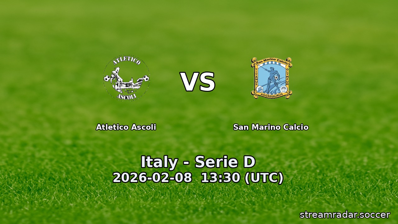 Atletico Ascoli vs San Marino Calcio