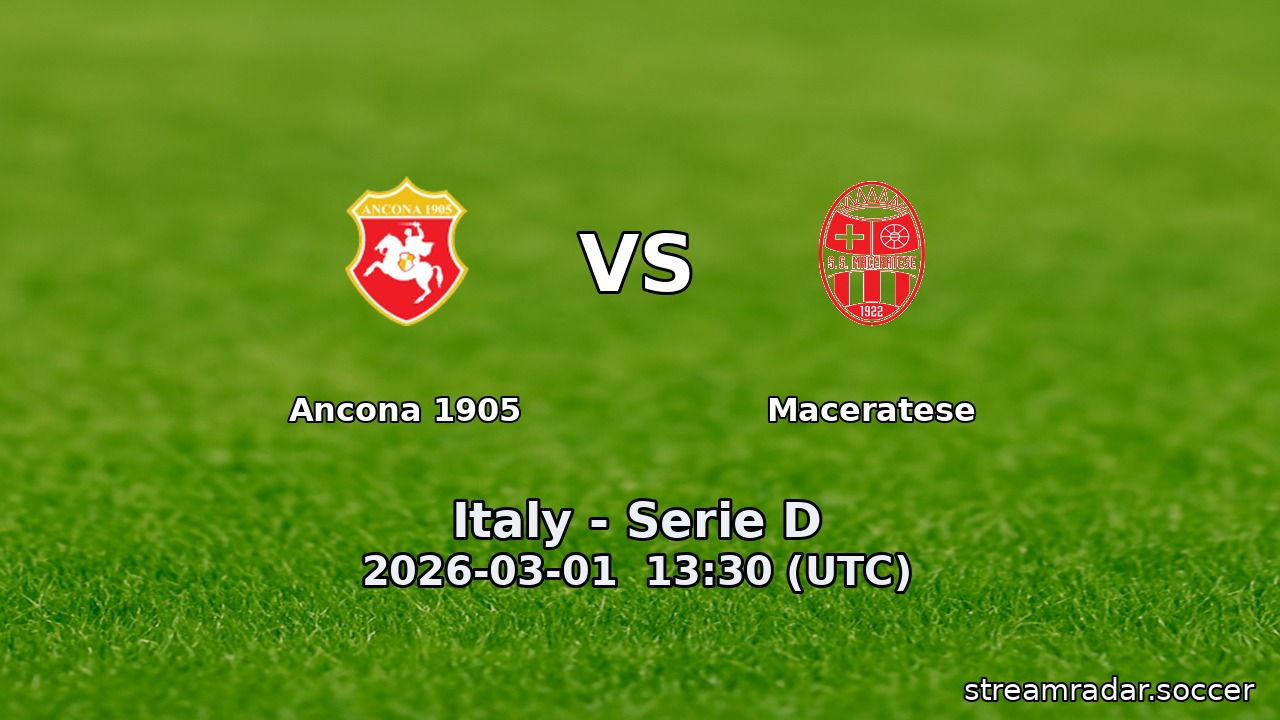 Ancona 1905 vs Maceratese
