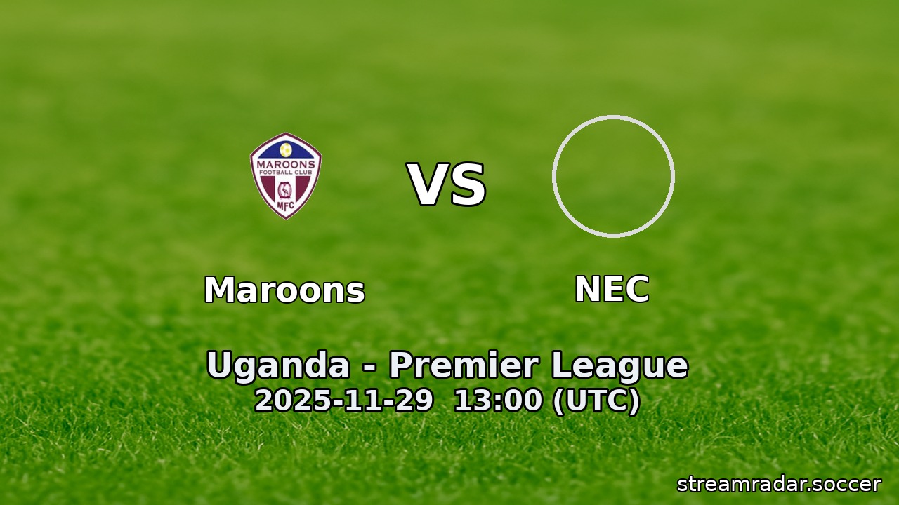 Maroons vs NEC