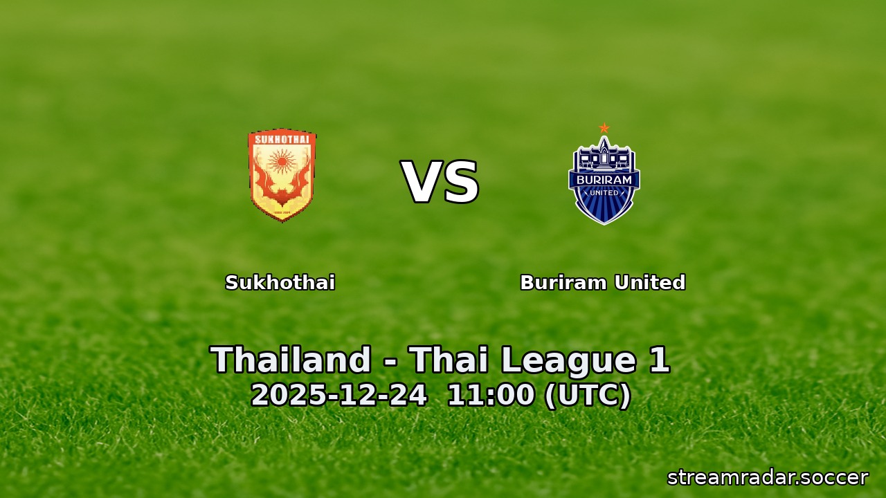 Sukhothai vs Buriram United