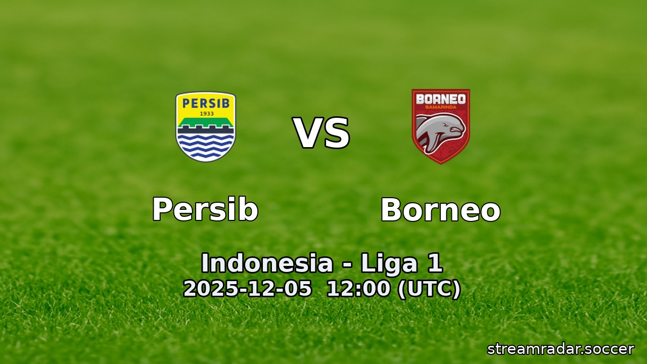 Persib vs Borneo