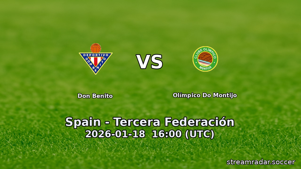 Don Benito vs Olímpico Do Montijo