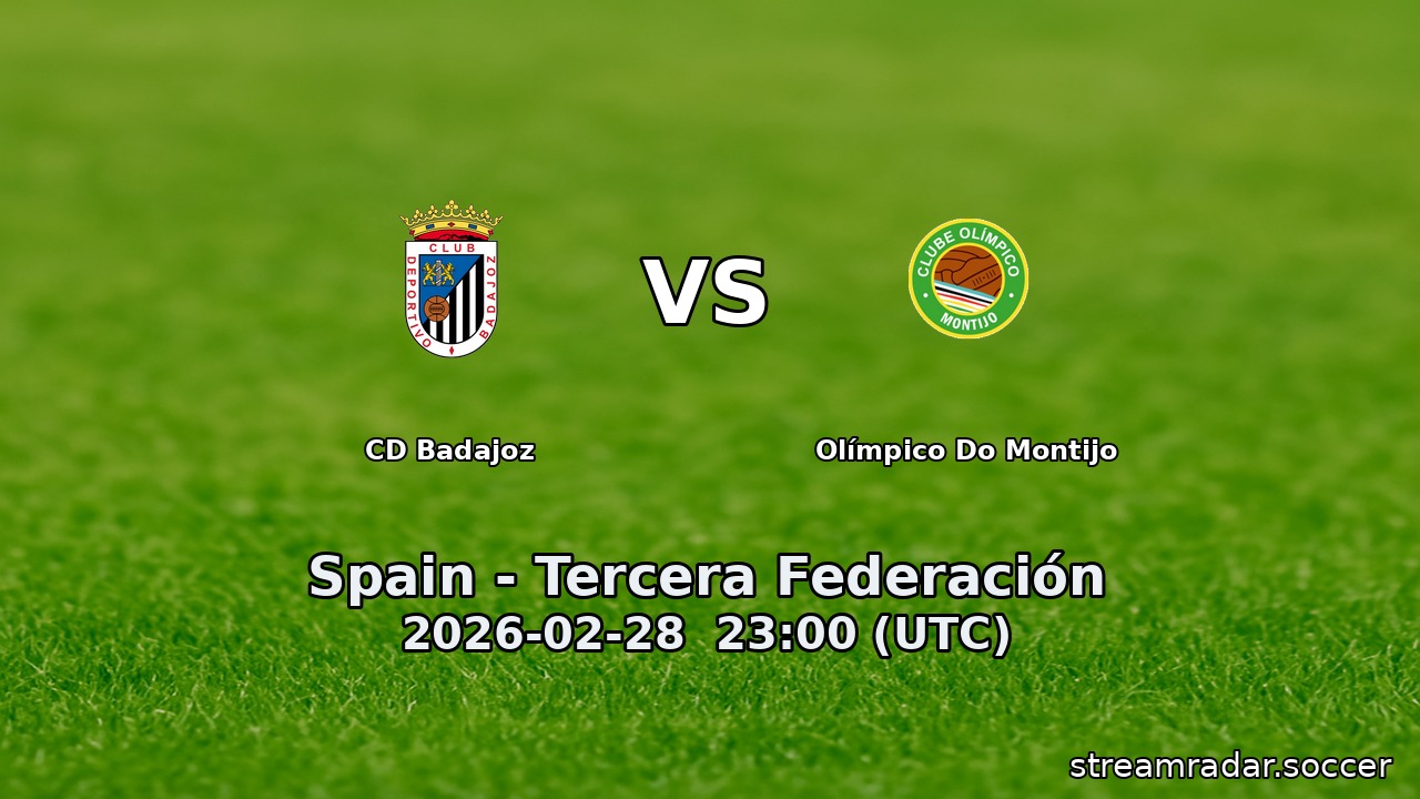 Olímpico Do Montijo vs CD Badajoz