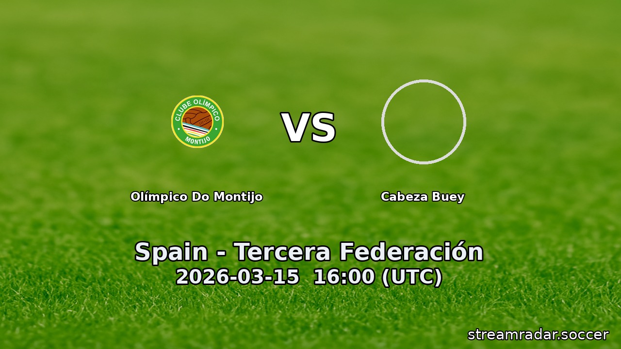 Olímpico Do Montijo vs Cabeza Buey