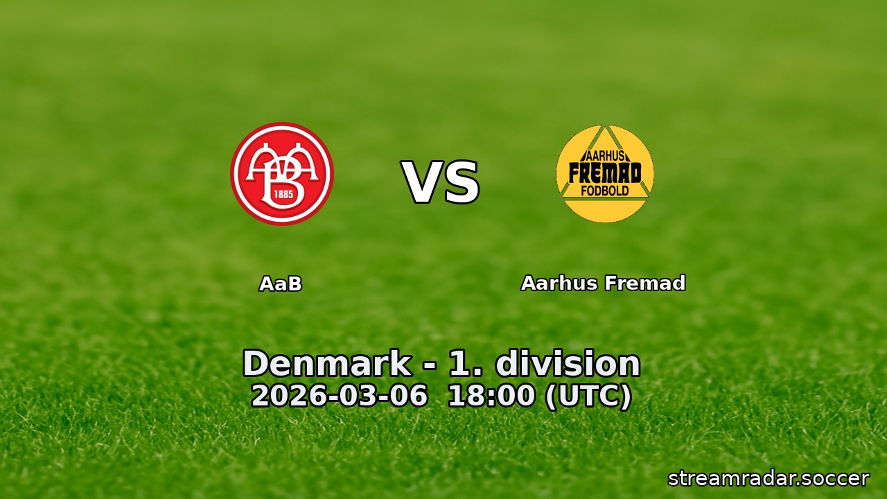AaB vs Aarhus Fremad