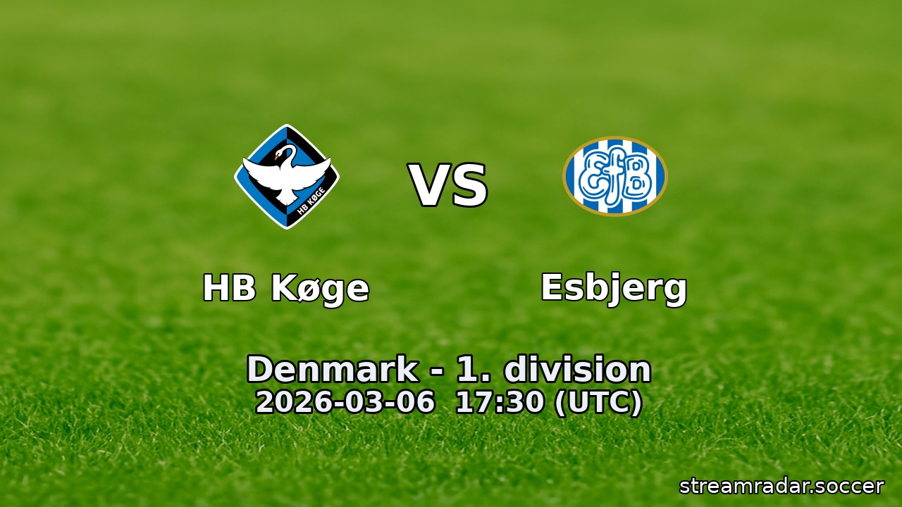 HB Køge vs Esbjerg