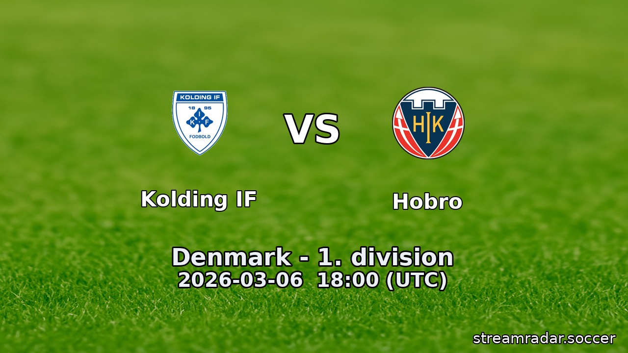 Kolding IF vs Hobro